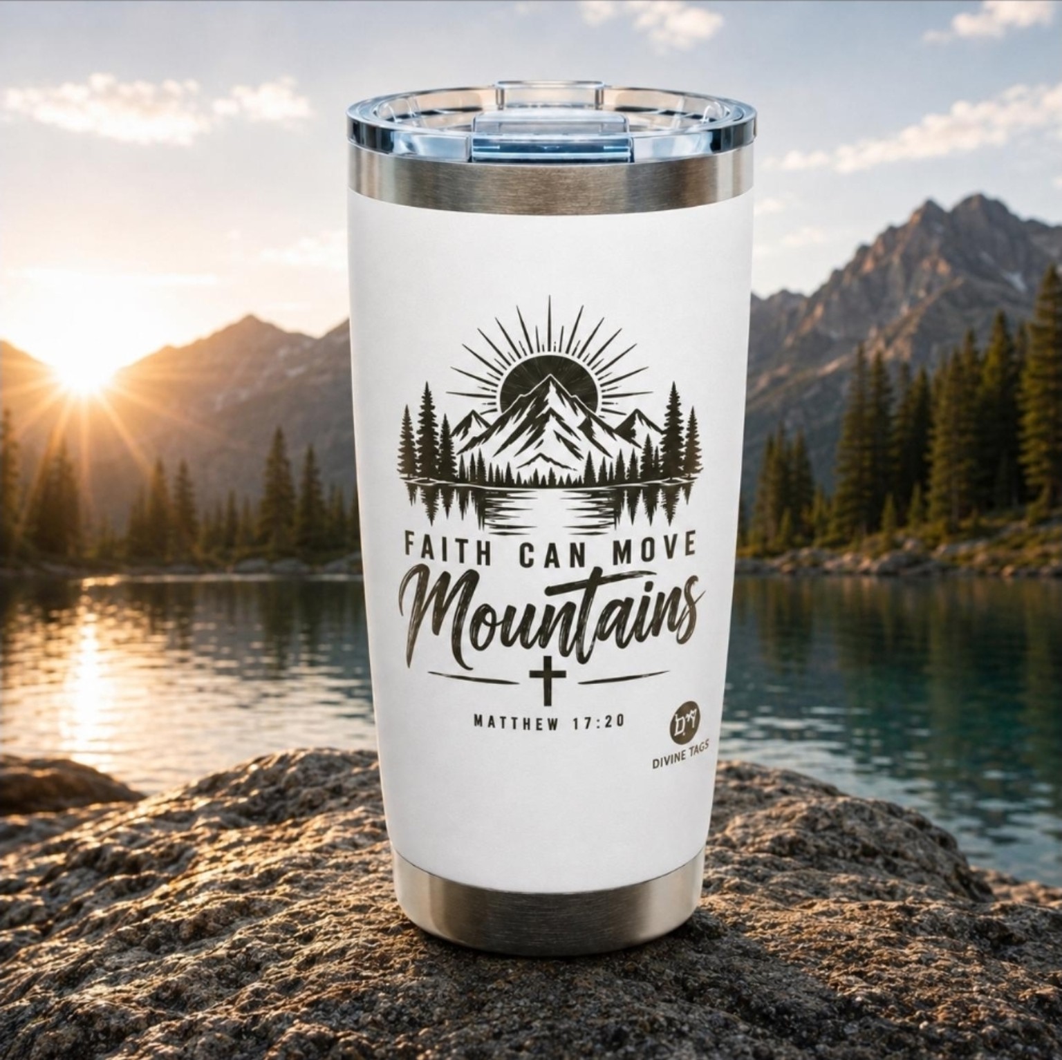 Divine Tags tumblers and mugs collection
